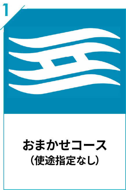 1 おまかせコース（使途指定なし）